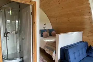 Bluebell glamping pod interior - pet free