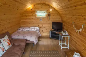 Otter camping pod interior