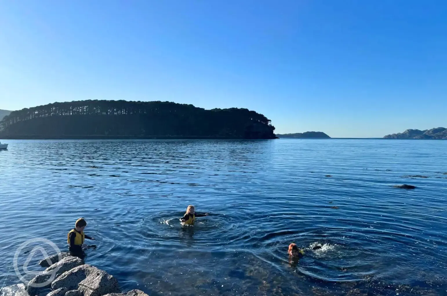 Wild swimming in Loch Shieldaig