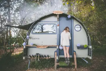 Godrevy Landpod at Wildflower Wood at Beersheba Farm (four persons)