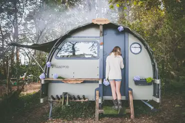 Godrevy Landpod at Wildflower Wood at Beersheba Farm (four persons)