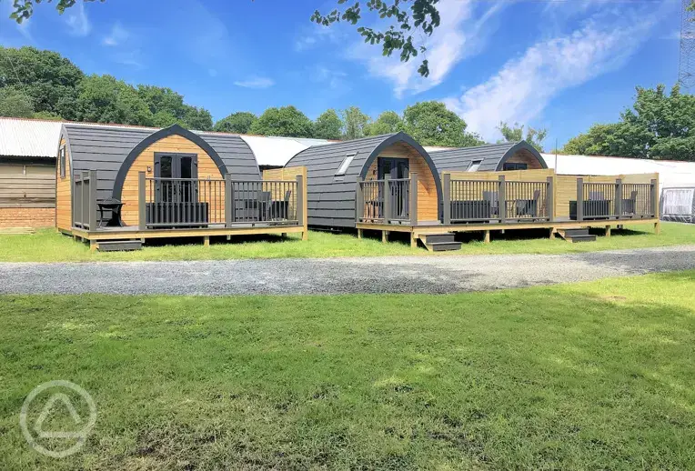 Camping pods exterior