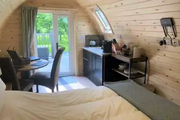 Camping pod interior (double)