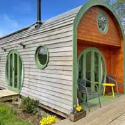 Mezzanine eco ensuite glamping pod