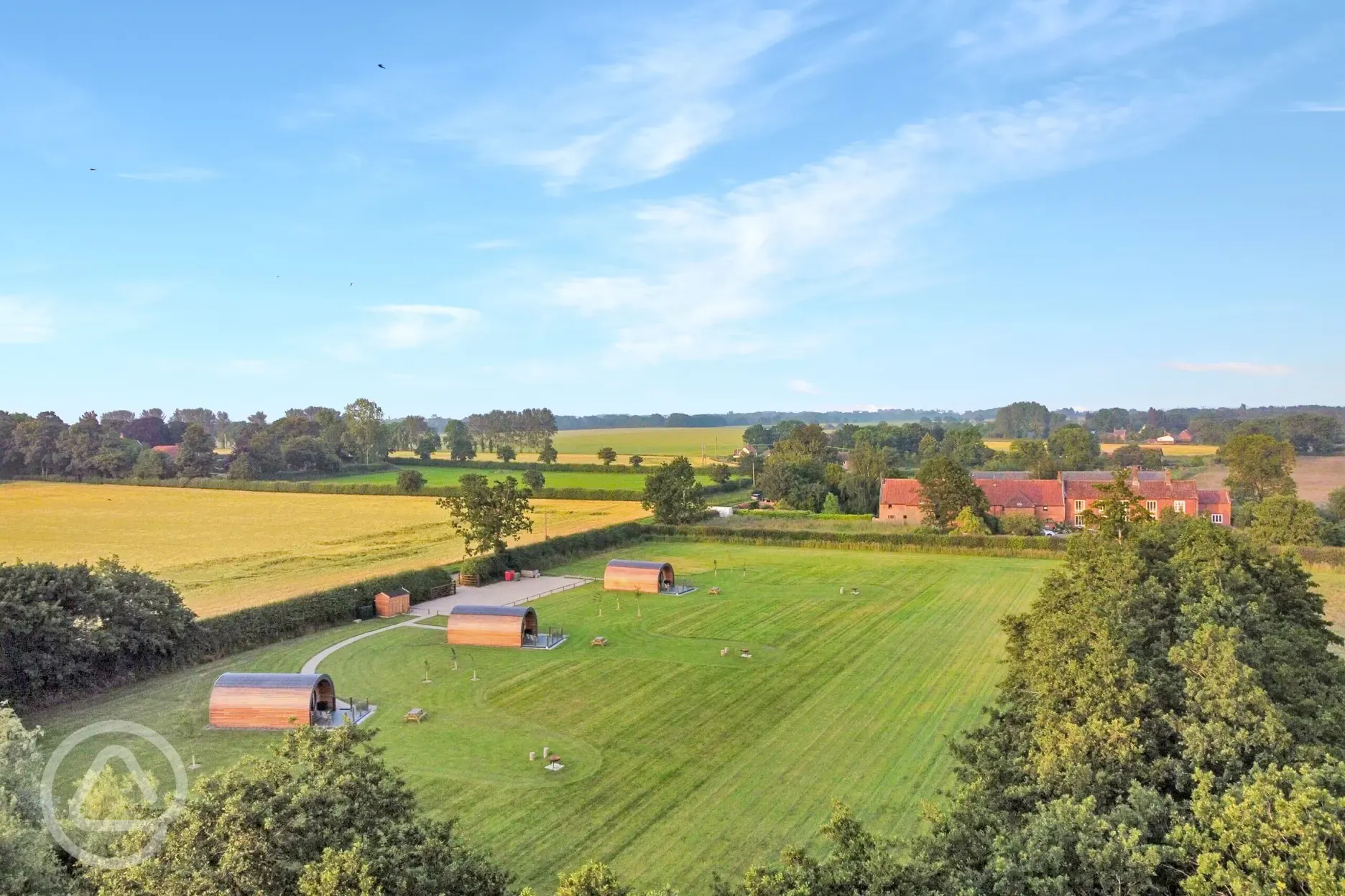 Aerial of the site