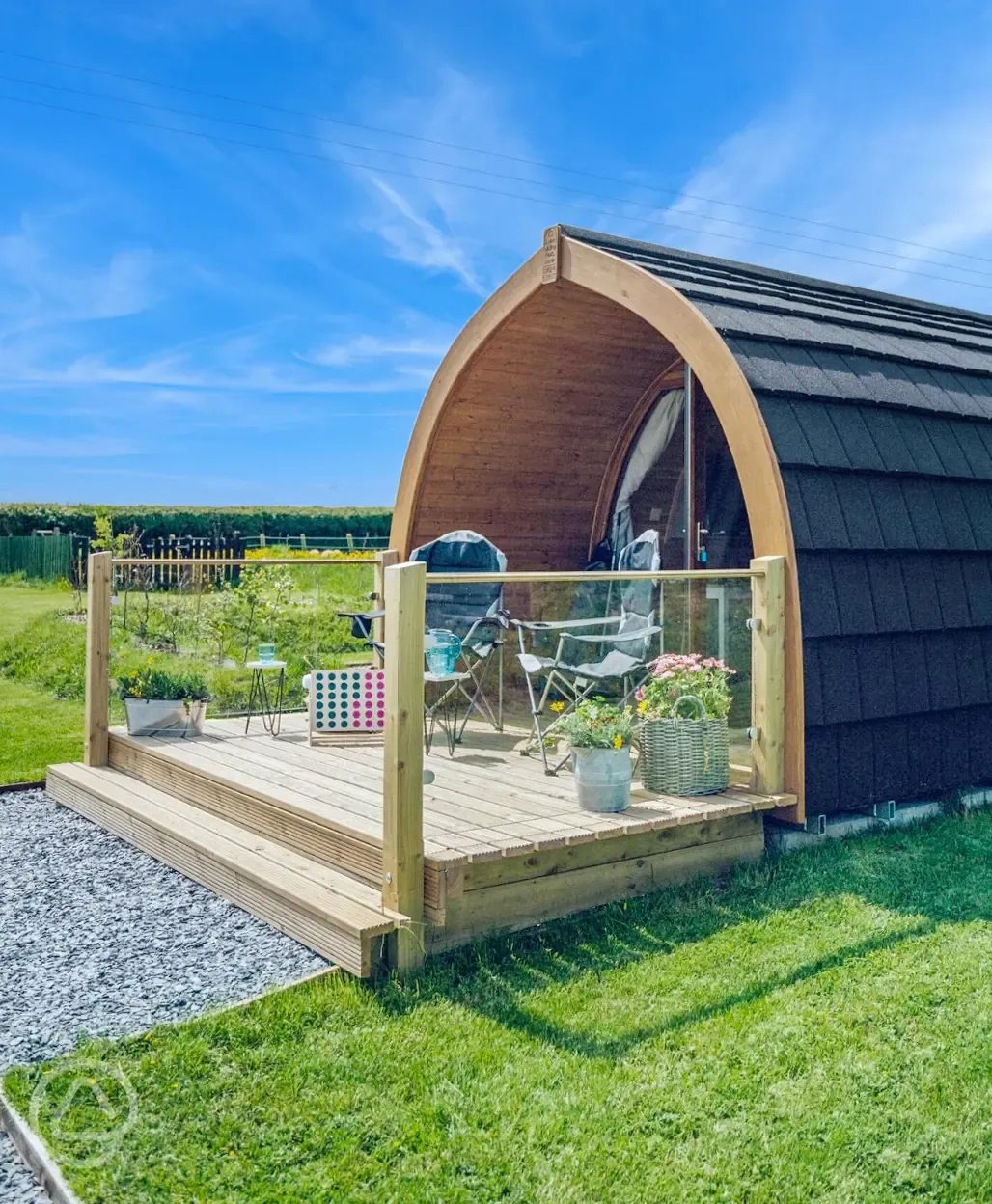 Ensuite glamping pod