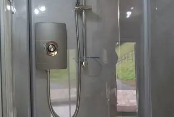 Glamping pod shower