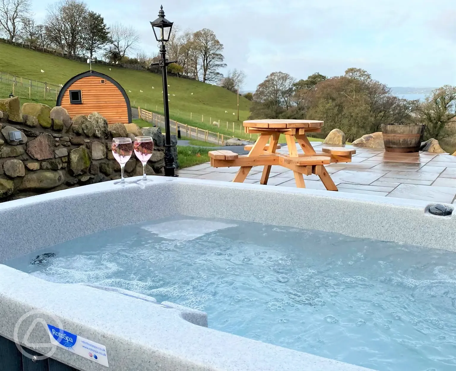 View from the hot tub