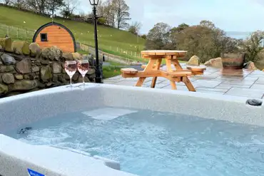 View from the hot tub