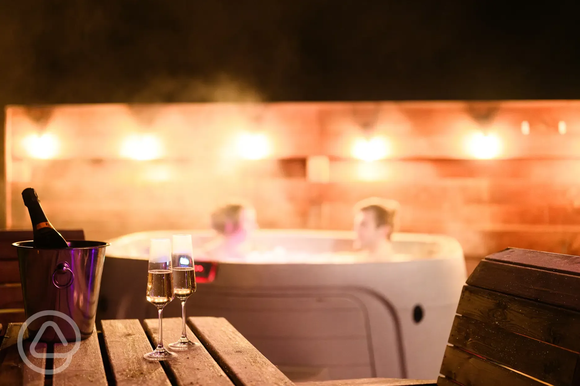 Private hot tub
