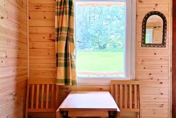 Daisy cabin dining area Daisy cabin dining area