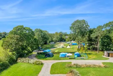 Aerial of the campsite