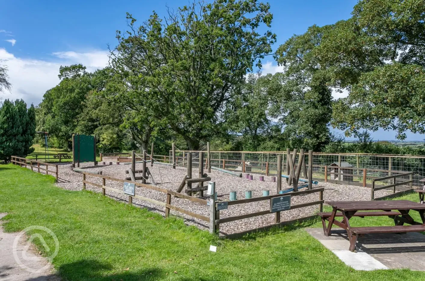 Play park with a trim trail