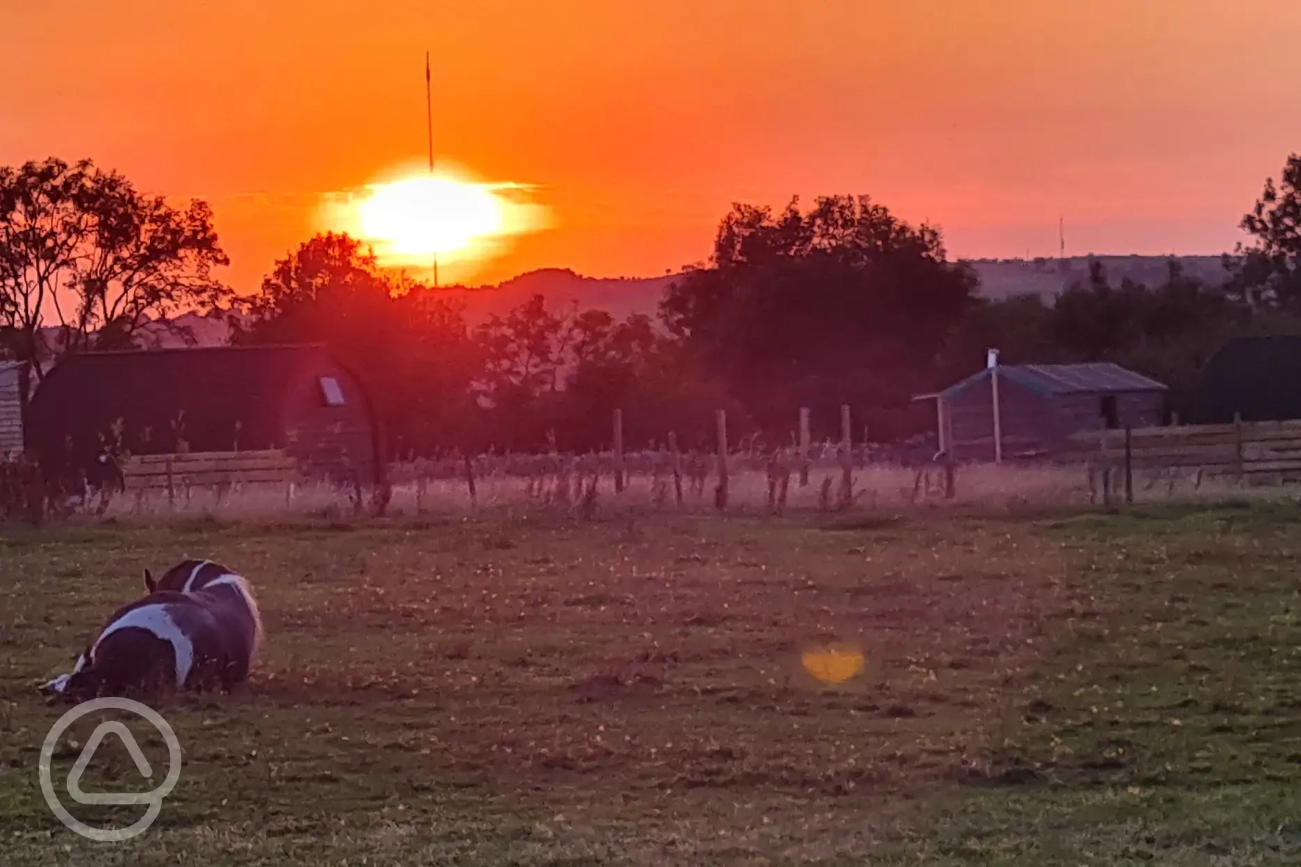 Sunset views onsite