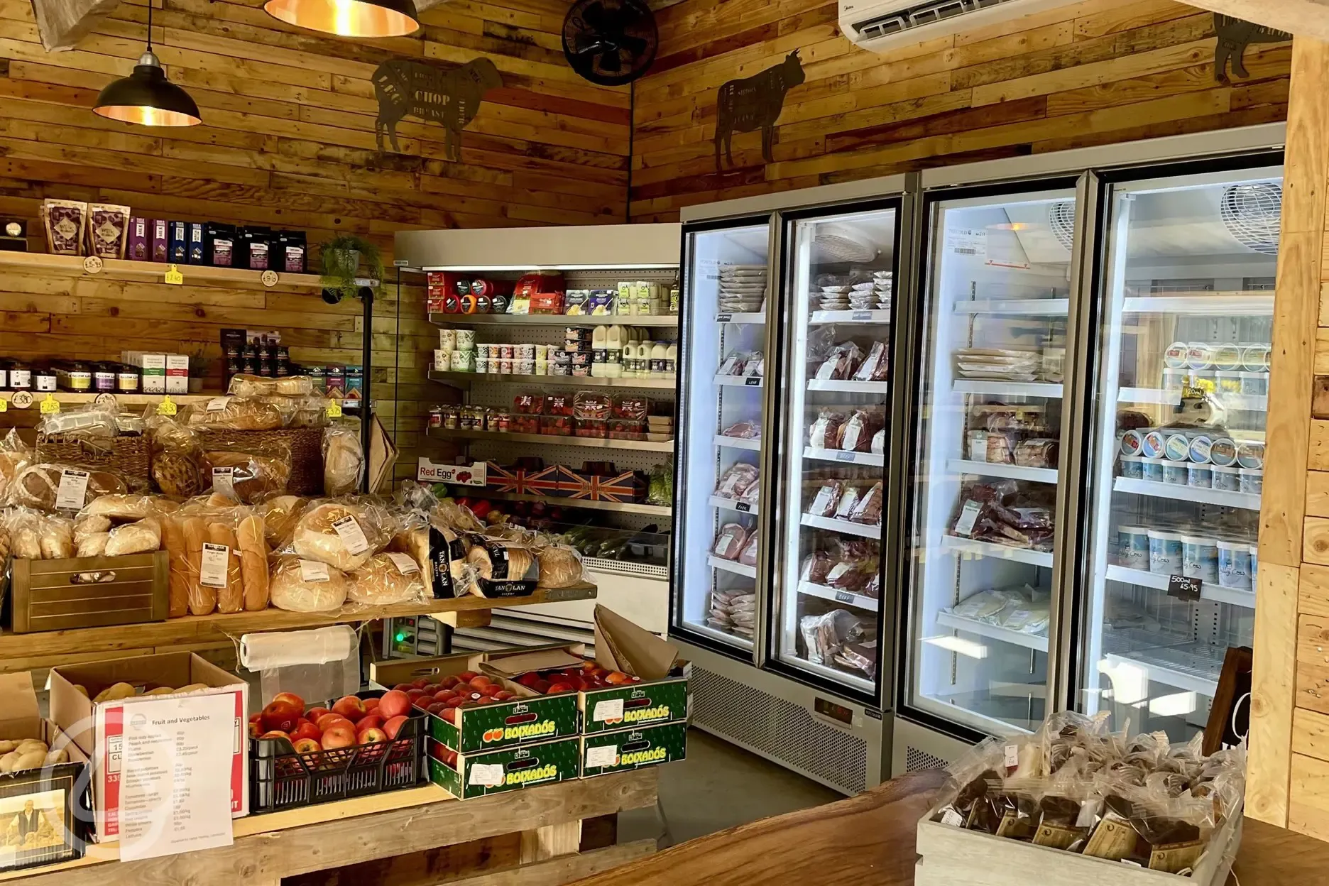 Farm shop offering fresh produce
