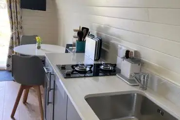 Luxury ensuite glamping pod- interior