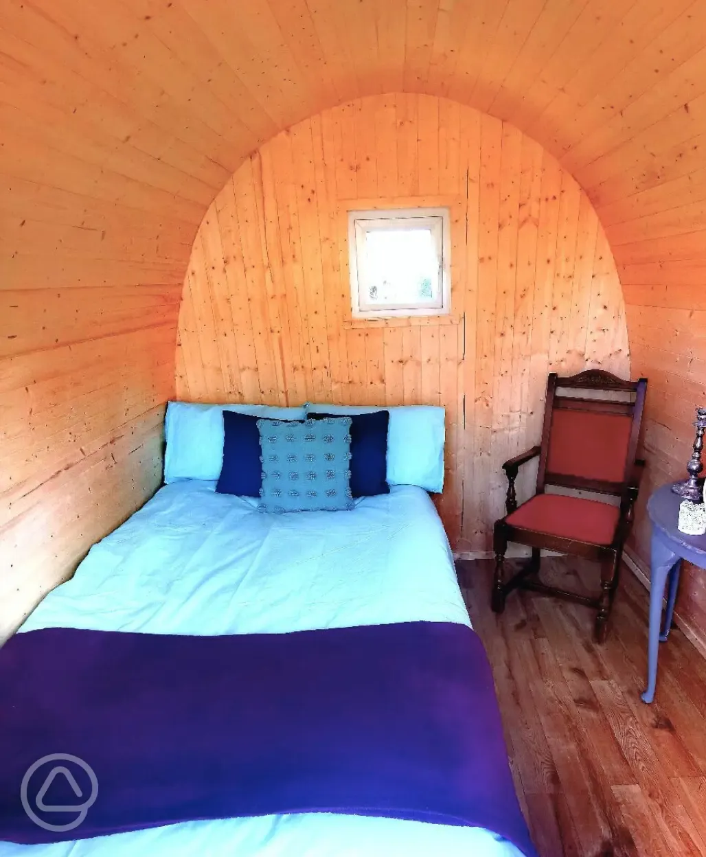 Camping pod interior