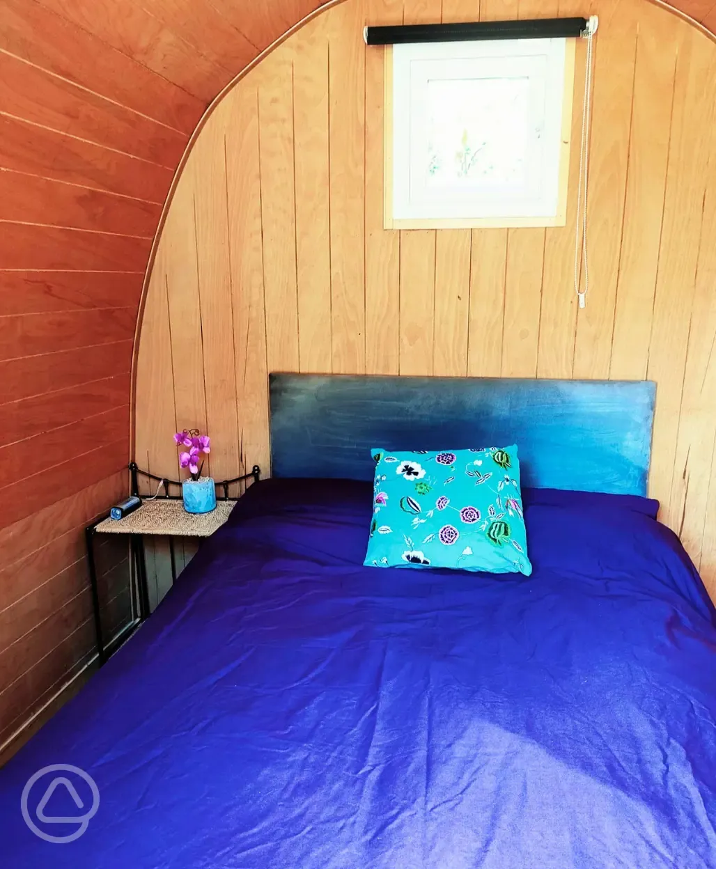 Camping pod interior