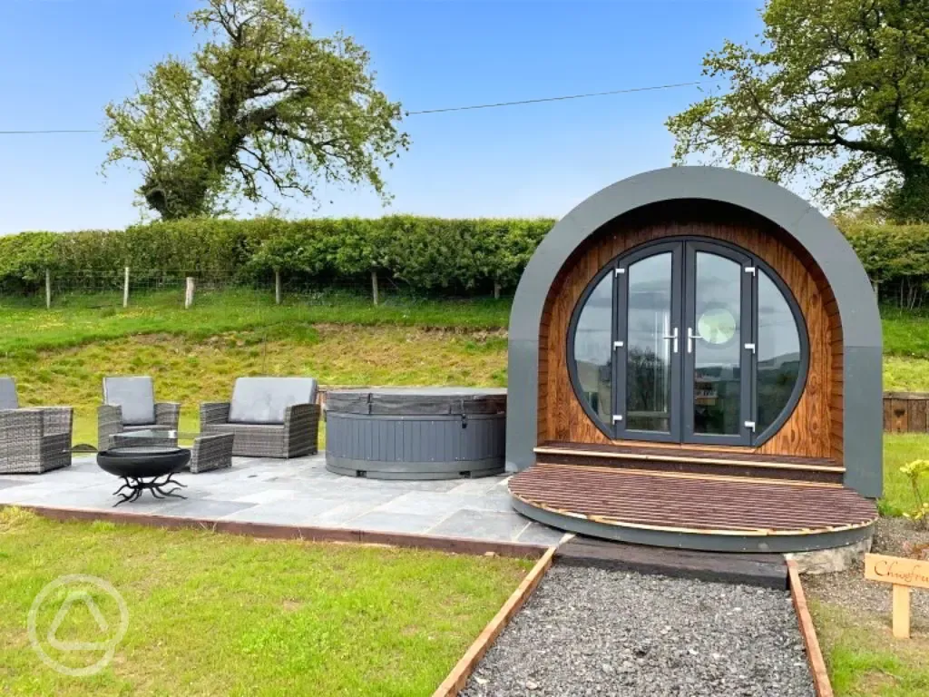 Chwefru and Irfon glamping pods