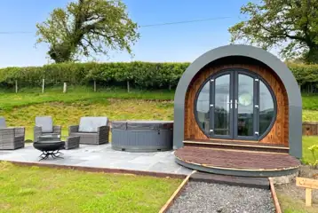 Chwefru and Irfon glamping pods