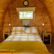 Double glamping pod interior