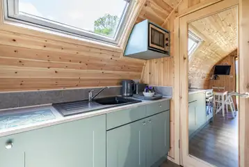 Camping pod kitchenette