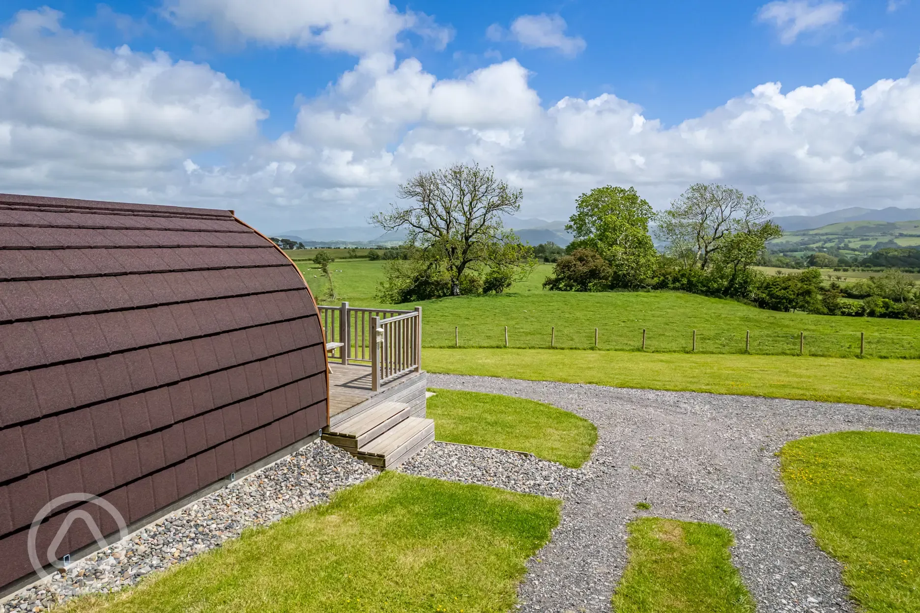 View from the glamping pods