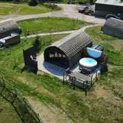 Aerial of site Aerial of site