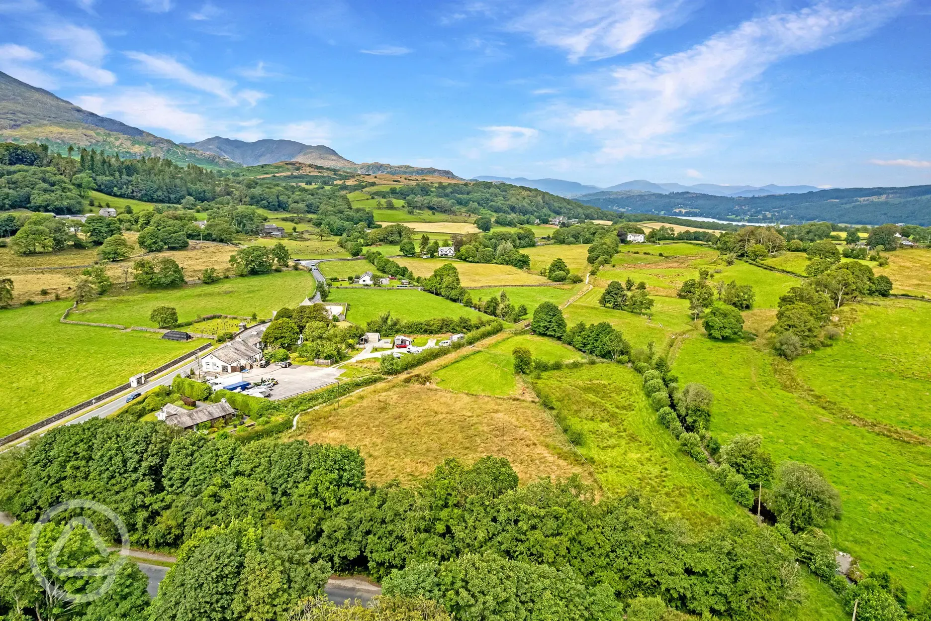 Aerial view of the site