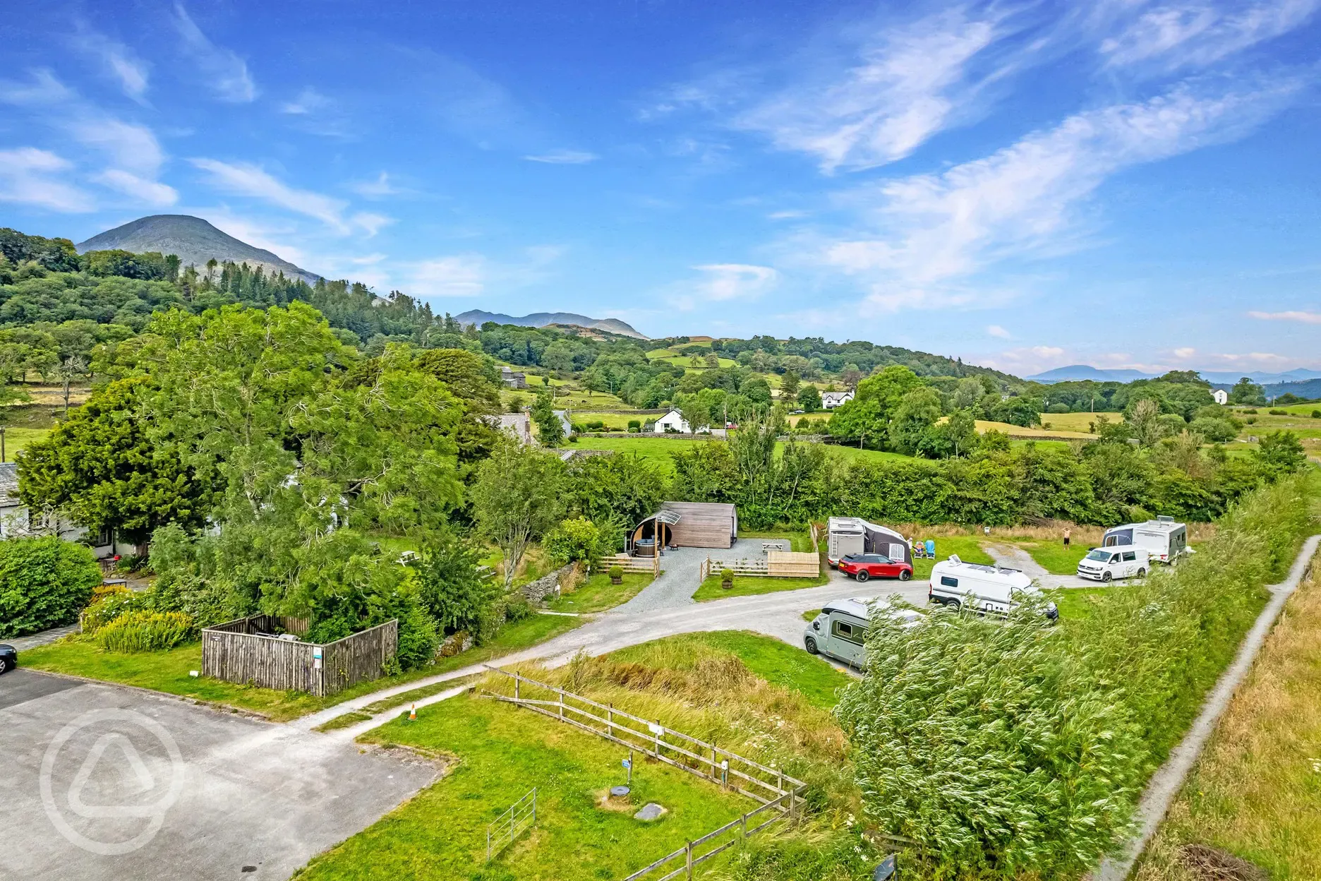 Aerial view of the site