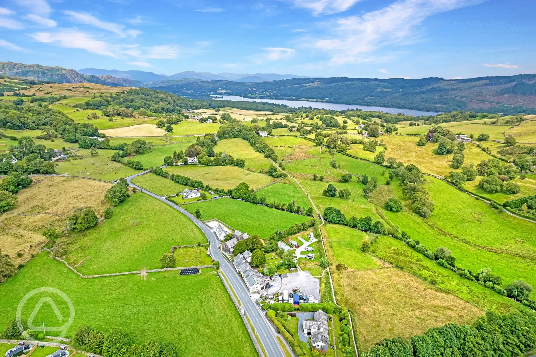 Aerial view of the site