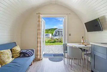 View from the ensuite glamping pod View from the ensuite glamping pod