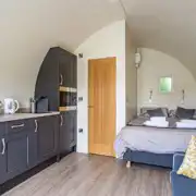 Glamping pod interior