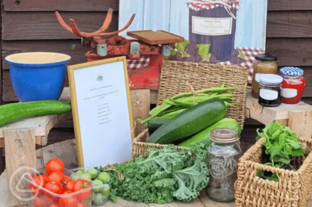 Local produce available from the shop in reception Local produce available from the shop in reception