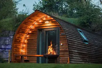 Quarry pods with hot tubs