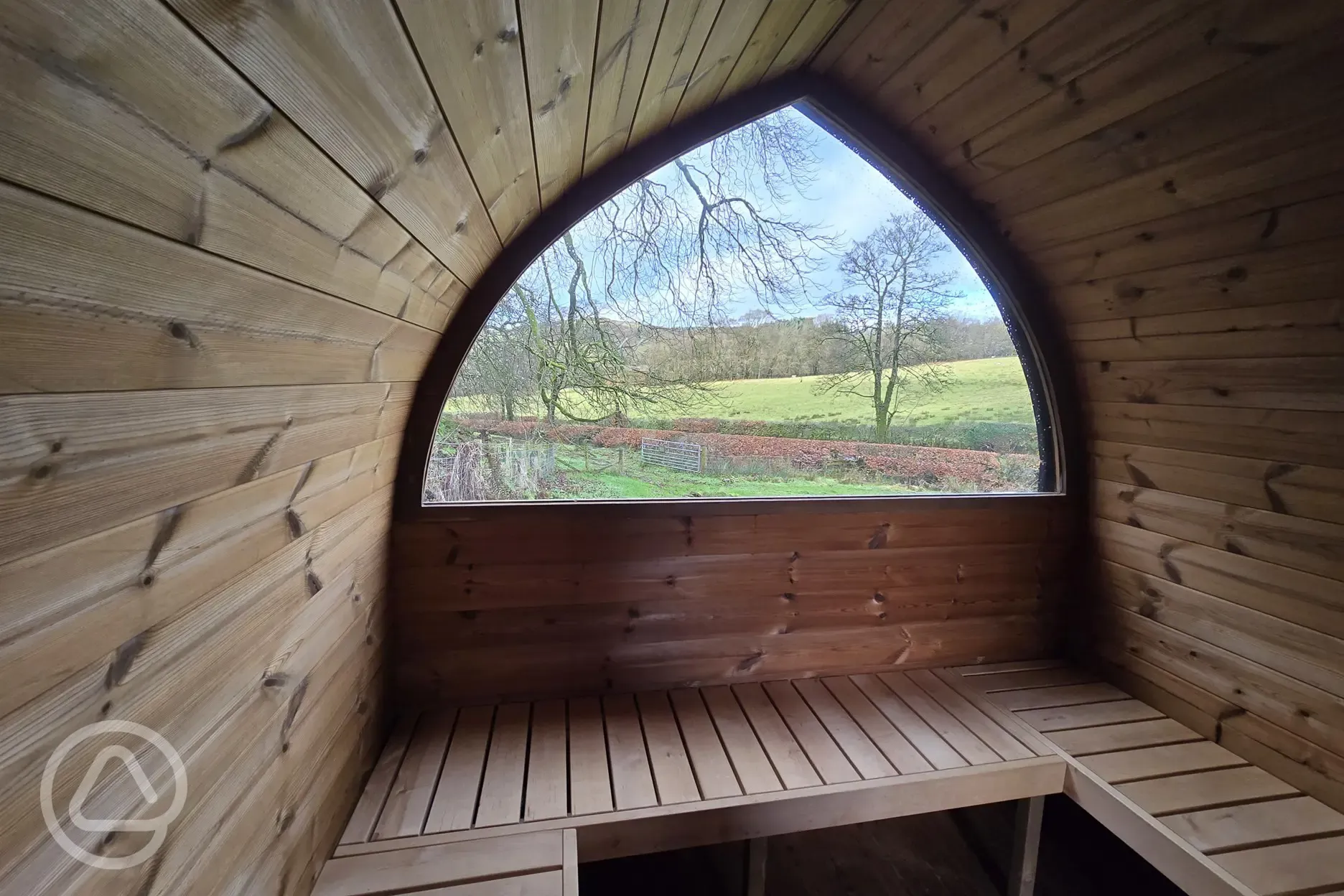 Sauna with a view