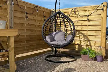 White Clover ensuite pod swing seat White Clover ensuite pod swing seat