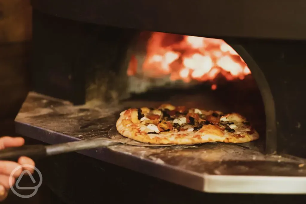 Wood-fired pizza