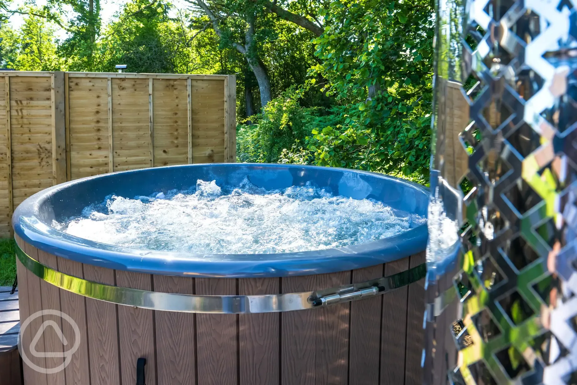 Wood fired hot tub