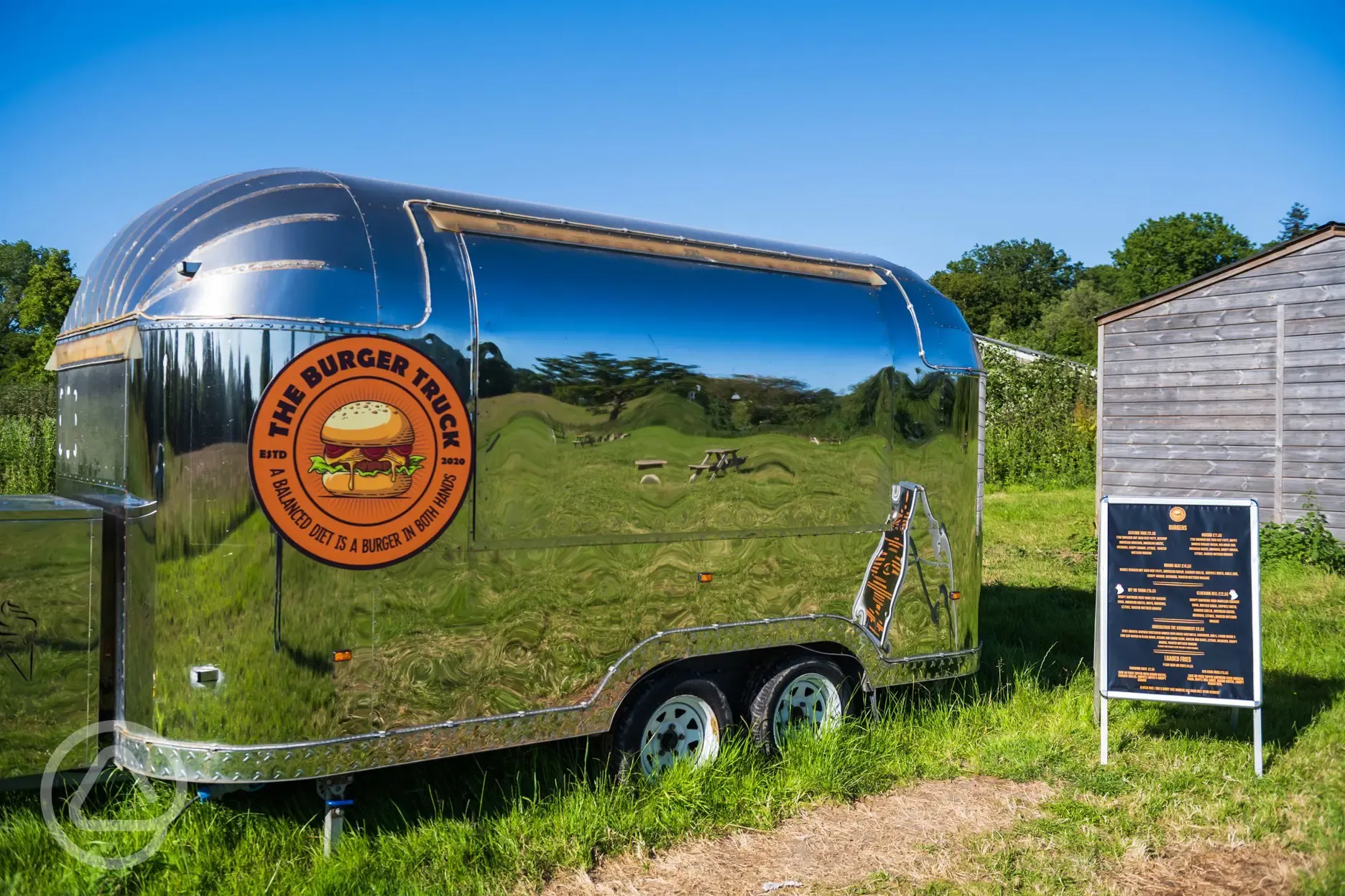 Onsite burger truck, visiting Friday to Sunday