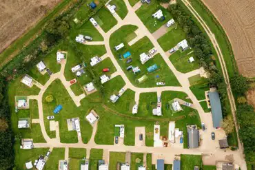Bird's eye of the campsite
