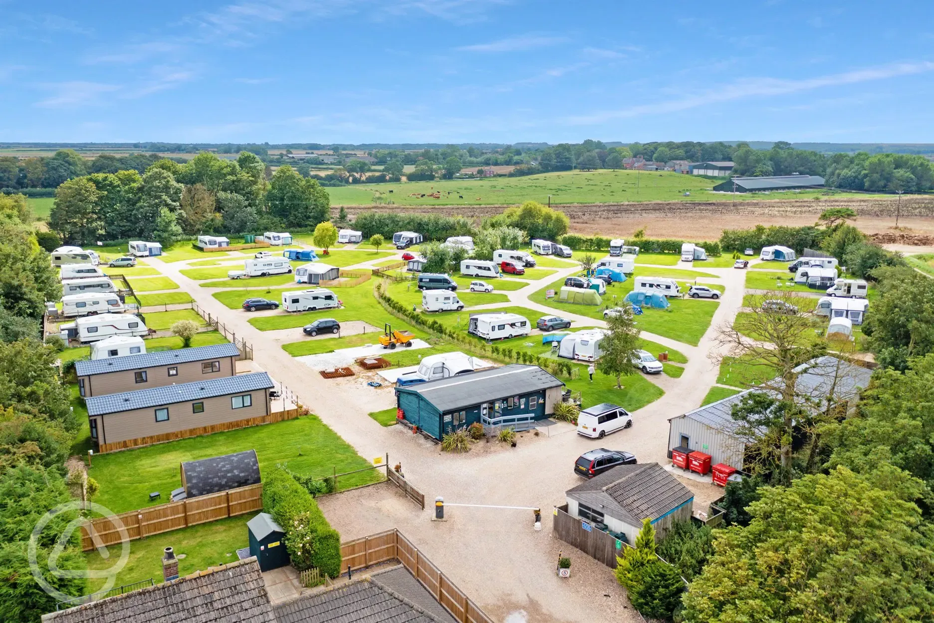 Campsite aerial Campsite aerial