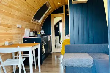 Glamping pod interior