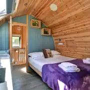 Glamping pod interior