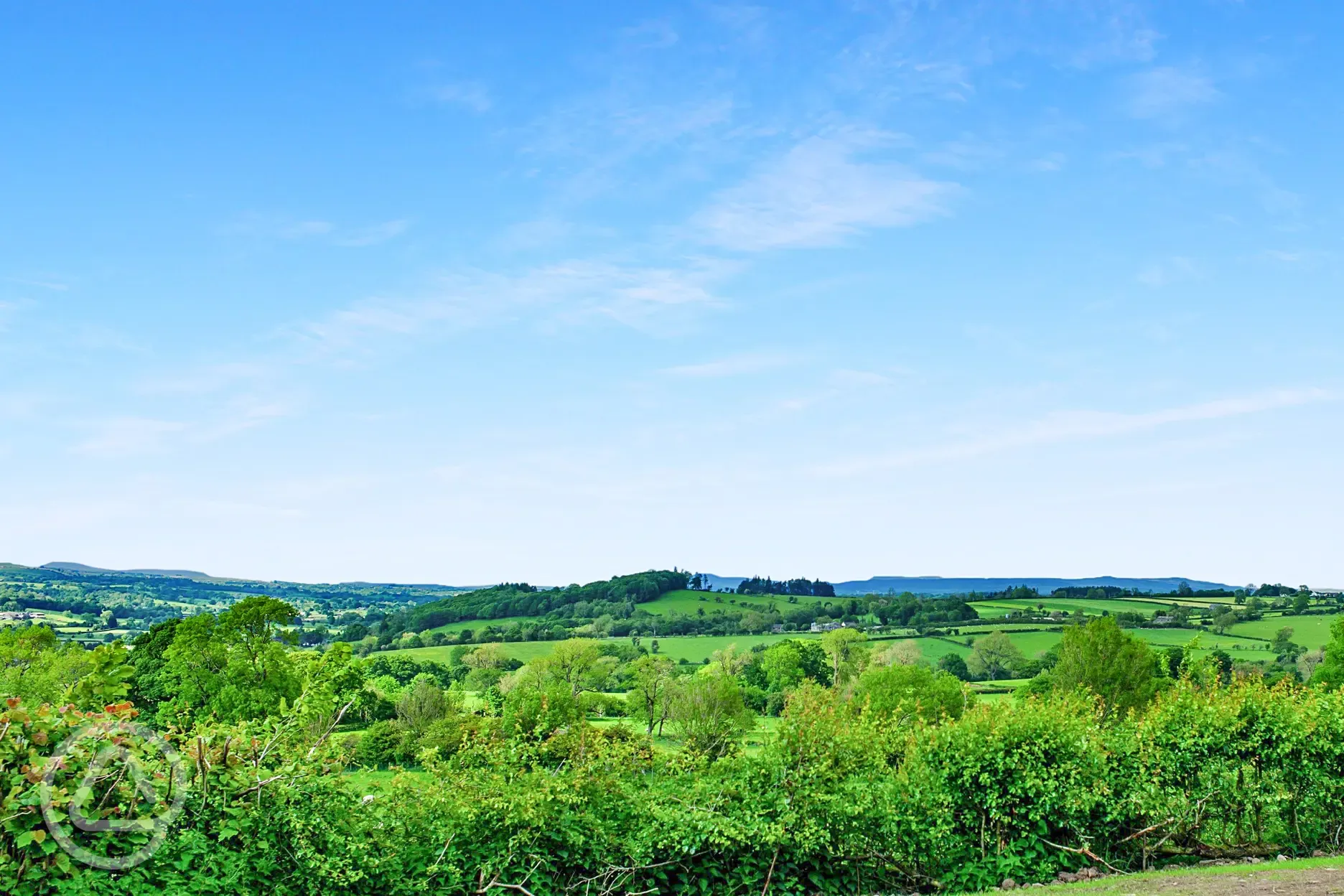 The view from the glamping pods