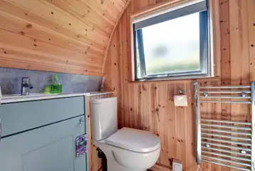 Glamping pod bathroom Glamping pod bathroom