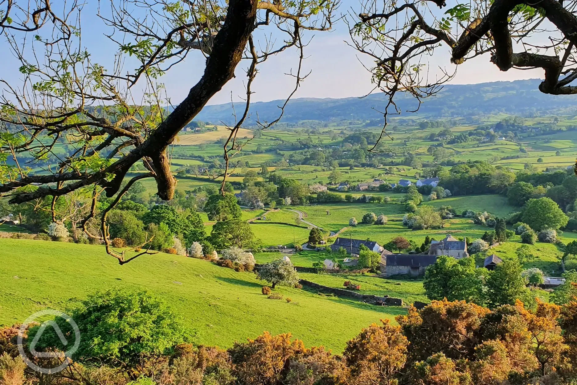 Countryside views from the site