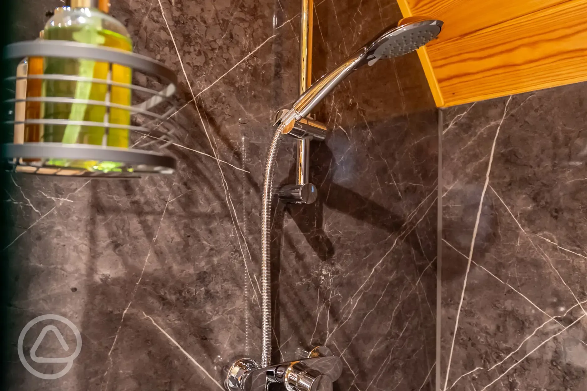 Glamping pod ensuite bathroom
