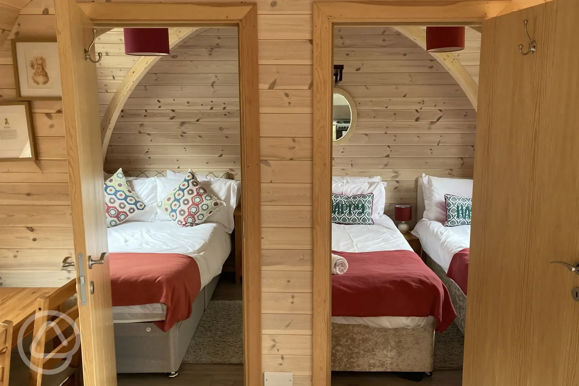 Squirrel pod bedrooms