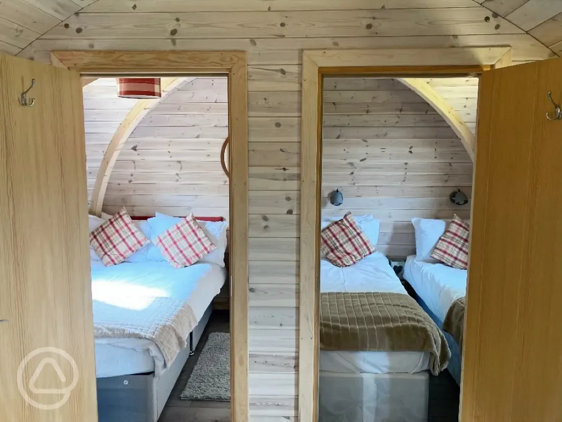 Rabbit pod bedrooms